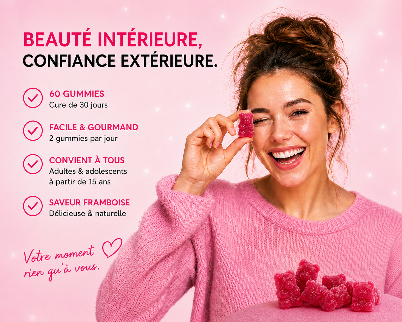 Gummies 100% VEGAN - Peau/Cheveux/Ongles - YouBella.®